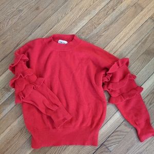 Anthro ruffle sweater- Line & Dot at Anthropologie